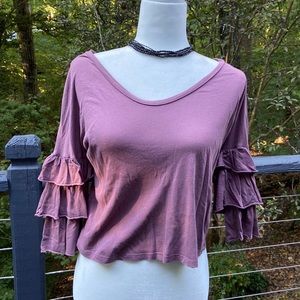 Muted Purple bohemian shirt